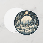 De stille betovering van de winter feestdagenkaart (Voorkant / Achterkant)