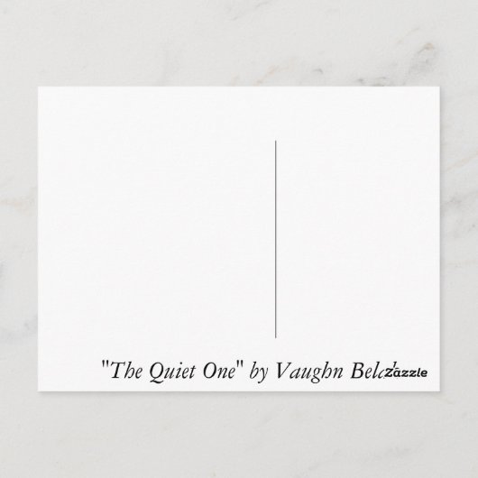 "De stille" Briefkaart (Achterkant)