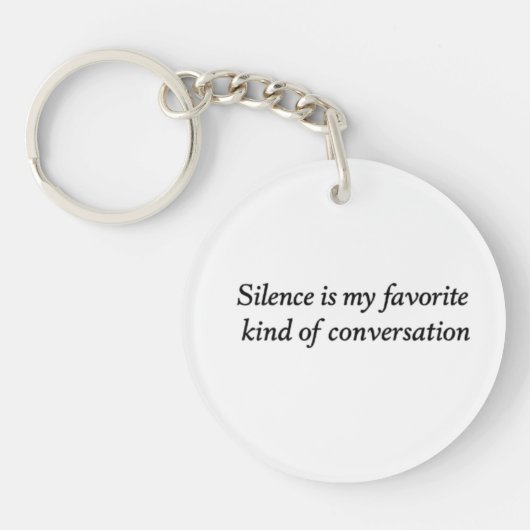 De Stille Conversatie Sleutelhanger (Voorkant)