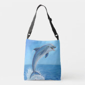 De Stille Dans van de Dolfijn Crossbody Tas (Achterkant)