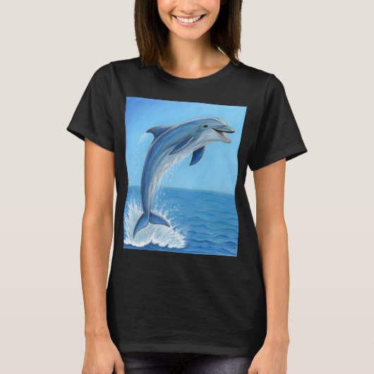 De Stille Dans van de Dolfijn T-shirt (Voorkant)