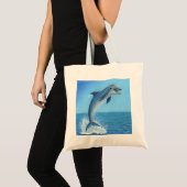 De Stille Dans van de Dolfijn Tote Bag (Voorkant (product))