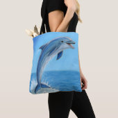 De Stille Dans van de Dolfijn Tote Bag (Dichtbij)