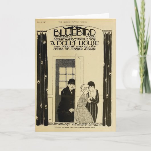 De stille film 1917 Ibsen van de Advertentie van Kaart (Voorkant)