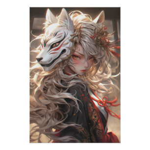 De stille gelofte van de Kitsune   Japanse vos sam Perfect Poster