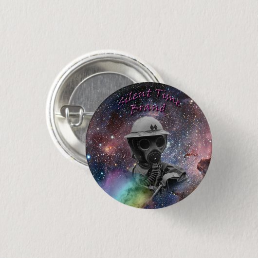 De stille gemaskerde Button (Voorkant /achterkant)