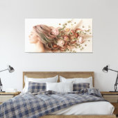 De Stille Gemeenschap van de Marmeren Ziel Canvas Afdruk (Insitu (Slaapkamer))