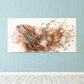 De Stille Gemeenschap van de Marmeren Ziel Canvas Afdruk (Insitu (Houten vloer))