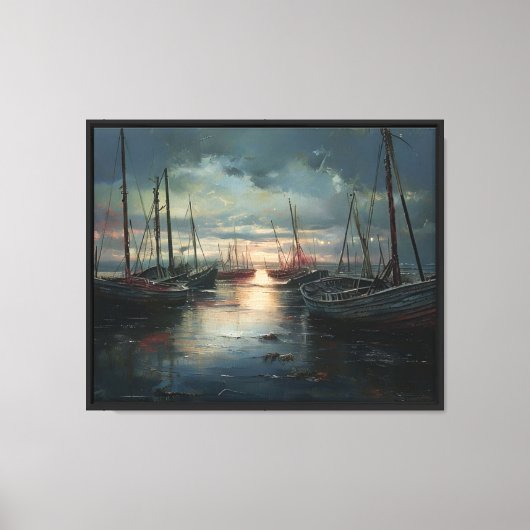 De stille haven canvas afdruk (Voorkant)