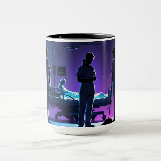 De stille helden van het ziekenhuis mok (Midden)