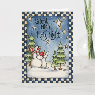 De stille Kaart van de Vakantie van Kerstmis van