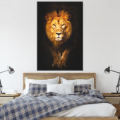 De stille koning canvas afdruk (Insitu (Slaapkamer))