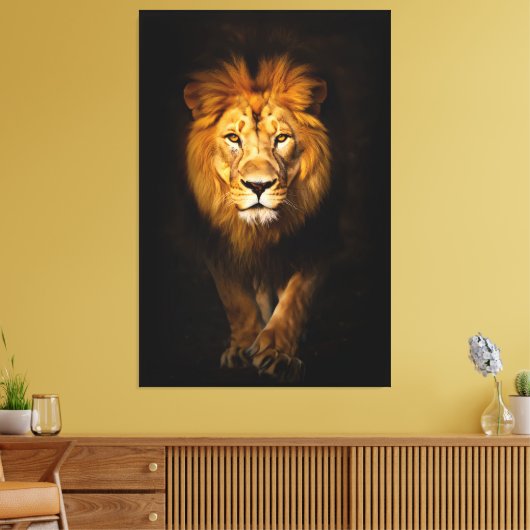 De stille koning canvas afdruk (Insitu (Woonkamer))