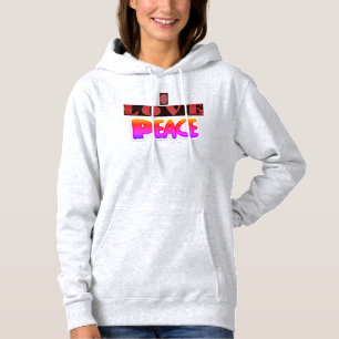 De Stille Kracht   "Ik Houd van Vrede" Inspirerend Hoodie