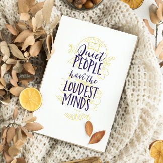 De stille mensen hebben de Loudest Minds Briefkaart