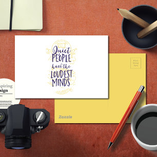 De stille mensen hebben de Loudest Minds Briefkaart