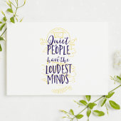 De stille mensen hebben de Loudest Minds Briefkaart