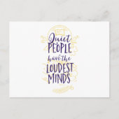 De stille mensen hebben de Loudest Minds Briefkaart (Voorkant)