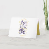 De stille mensen hebben de Loudest Minds Kaart (Voorkant)