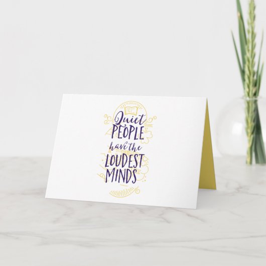 De stille mensen hebben de Loudest Minds Kaart (Voorkant)