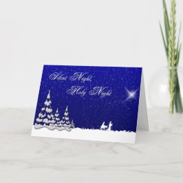 De Stille Nacht van Kerstmis van de winter Feestdagen Kaart