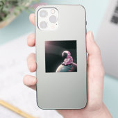 De stille ontdekkingsreiziger sticker (Telefoon)