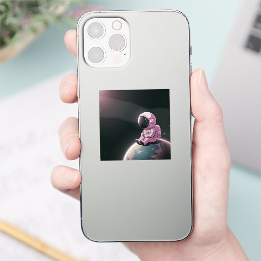 De stille ontdekkingsreiziger sticker (Telefoon)