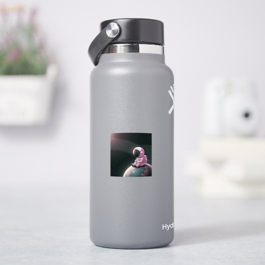 De stille ontdekkingsreiziger sticker (HydroFlask)