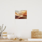 De stille resonanties van etherische zanden poster (Keuken)