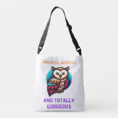 De stille schoonheid van de Bran Owl Natuur Crossbody Tas (Achterkant)