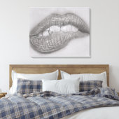 De Stille Spanning Canvas Afdruk (Insitu (Slaapkamer))
