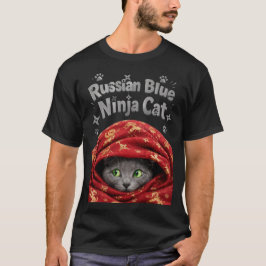 De Stille & Stijve: Russische Blauwe Ninja Kat T-shirt