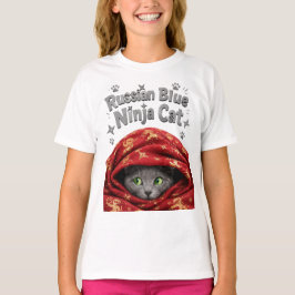 De Stille & Stijve: Russische Blauwe Ninja Kat T-shirt