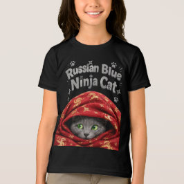 De Stille & Stijve: Russische Blauwe Ninja Kat Tri-Blend Shirt