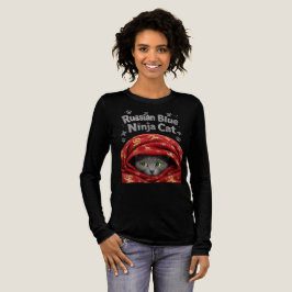De Stille & Stijve: Russische Blauwe Ninja Kat Tri-Blend Shirt