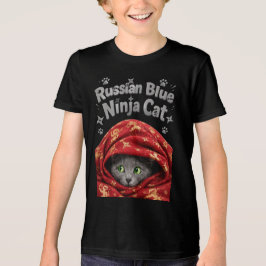 De Stille & Stijve: Russische Blauwe Ninja Kat Tri-Blend Shirt