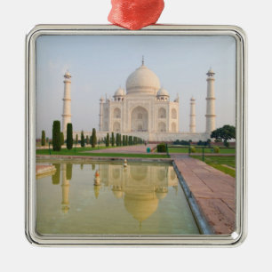 De stille vredige Taj Mahal bij zonsopgang een van Metalen Ornament