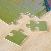 De stille vreedzame Taj Mahal in de wereld Legpuzzel (Zijkant)