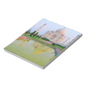 De stille vreedzame Taj Mahal in de wereld Notitieblok (Linkerzijde)