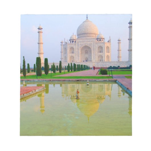 De stille vreedzame Taj Mahal in de wereld Notitieblok (Voorkant)