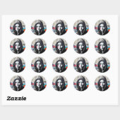 De Stille Waarnemer - Ronde Sticker (Vel)
