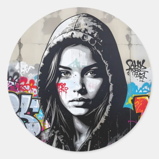 De Stille Waarnemer - Ronde Sticker (Voorkant)