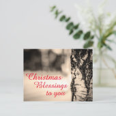 De stille Zegen van Kerstmis van de Boom van de Feestdagenkaart (Staand voorkant)