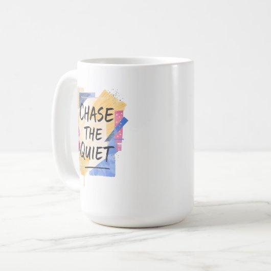 De stilte achtervolgen koffiemok (Voorkant links)