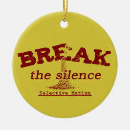 De stilte breken keramisch ornament