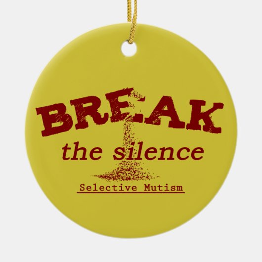 De stilte breken keramisch ornament (Voorkant)