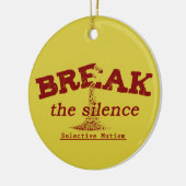 De stilte breken keramisch ornament (Links)