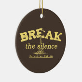 De stilte breken keramisch ornament (Rechts)