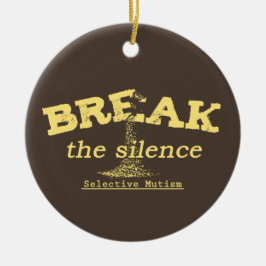 De stilte breken keramisch ornament