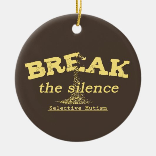 De stilte breken keramisch ornament (Voorkant)